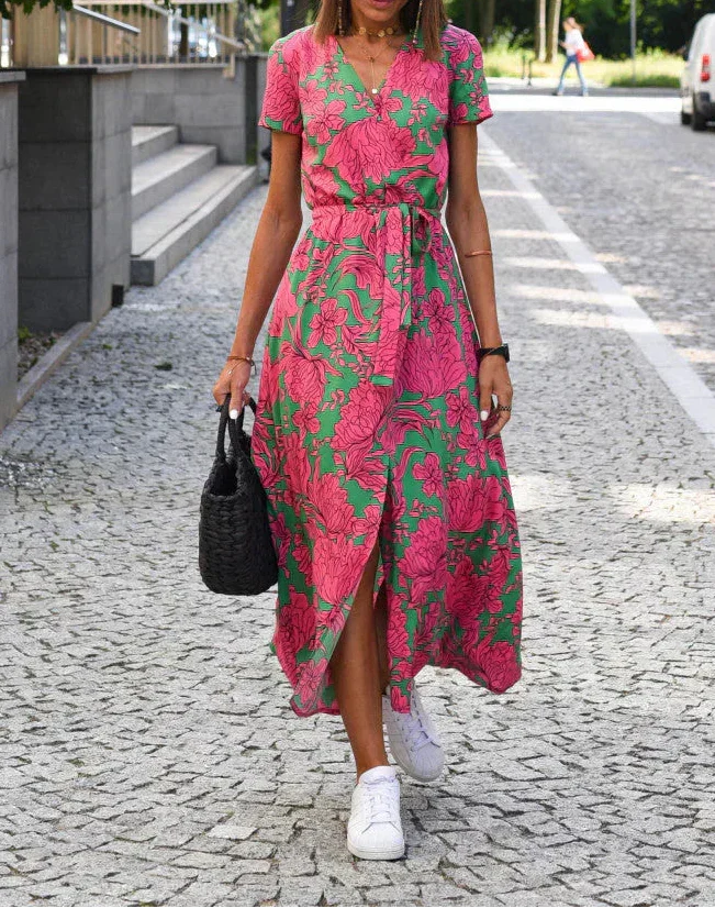 Lena | Elegantes Kleid mit V-Ausschnitt