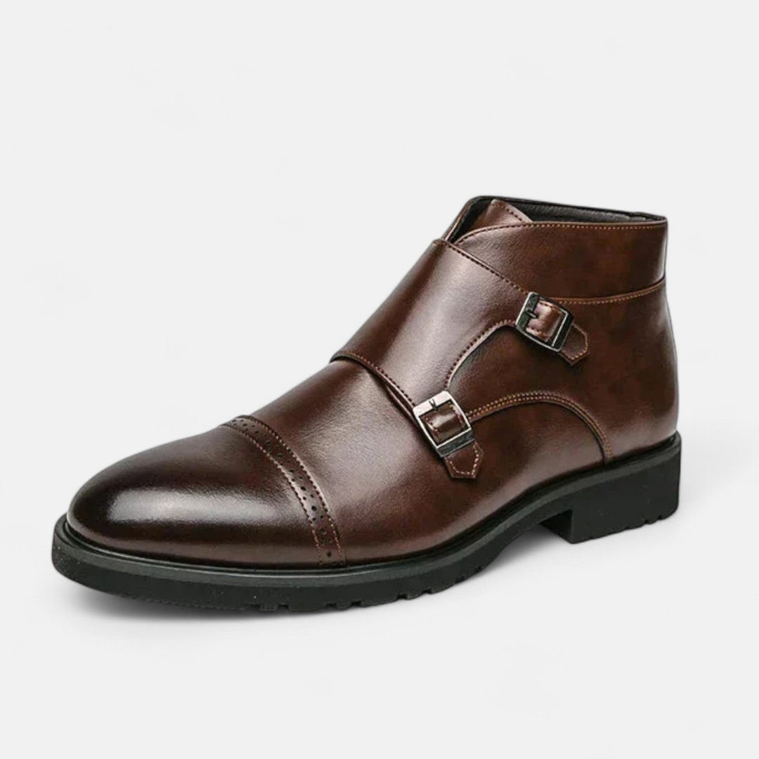 Leon | Herren Monk Strap Stiefeletten aus hochwertigem Ecopelle – Stilvoll und nachhaltig bei Waltherhaus!