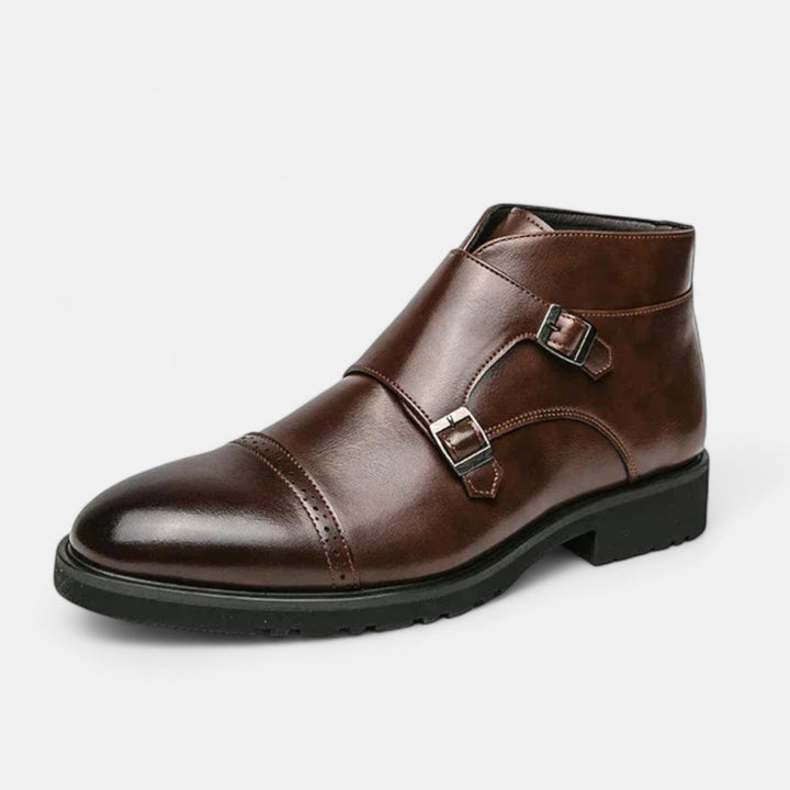 Leon | Herren Monk Strap Stiefeletten aus hochwertigem Ecopelle – Stilvoll und nachhaltig bei Waltherhaus!