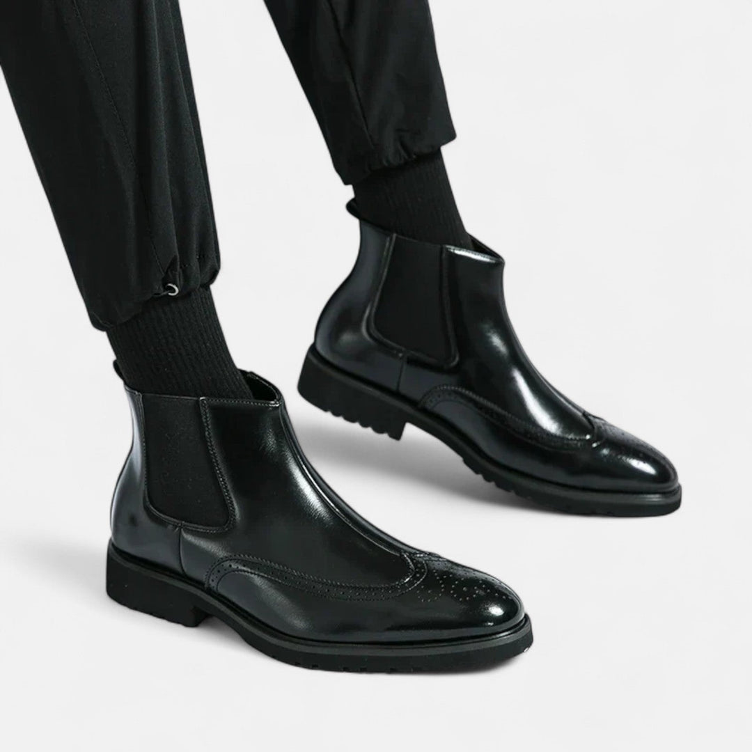 Walter | Stilvolle Chelsea-Stiefel für Herren aus hochwertigem Kunstleder bei Waltherhaus