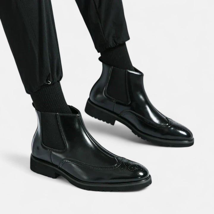 Walter | Stilvolle Chelsea-Stiefel für Herren aus hochwertigem Kunstleder bei Waltherhaus
