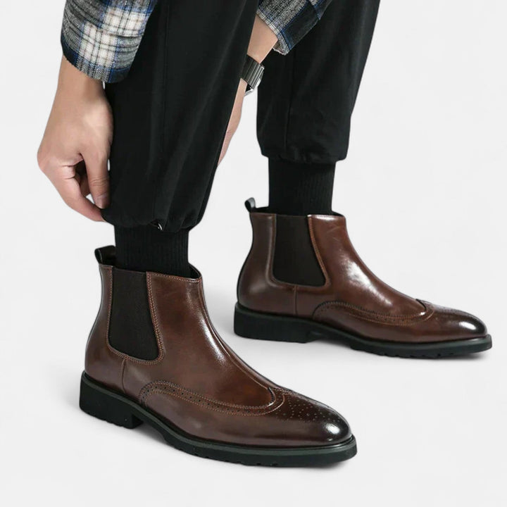 Walter | Stilvolle Chelsea-Stiefel für Herren aus hochwertigem Kunstleder bei Waltherhaus
