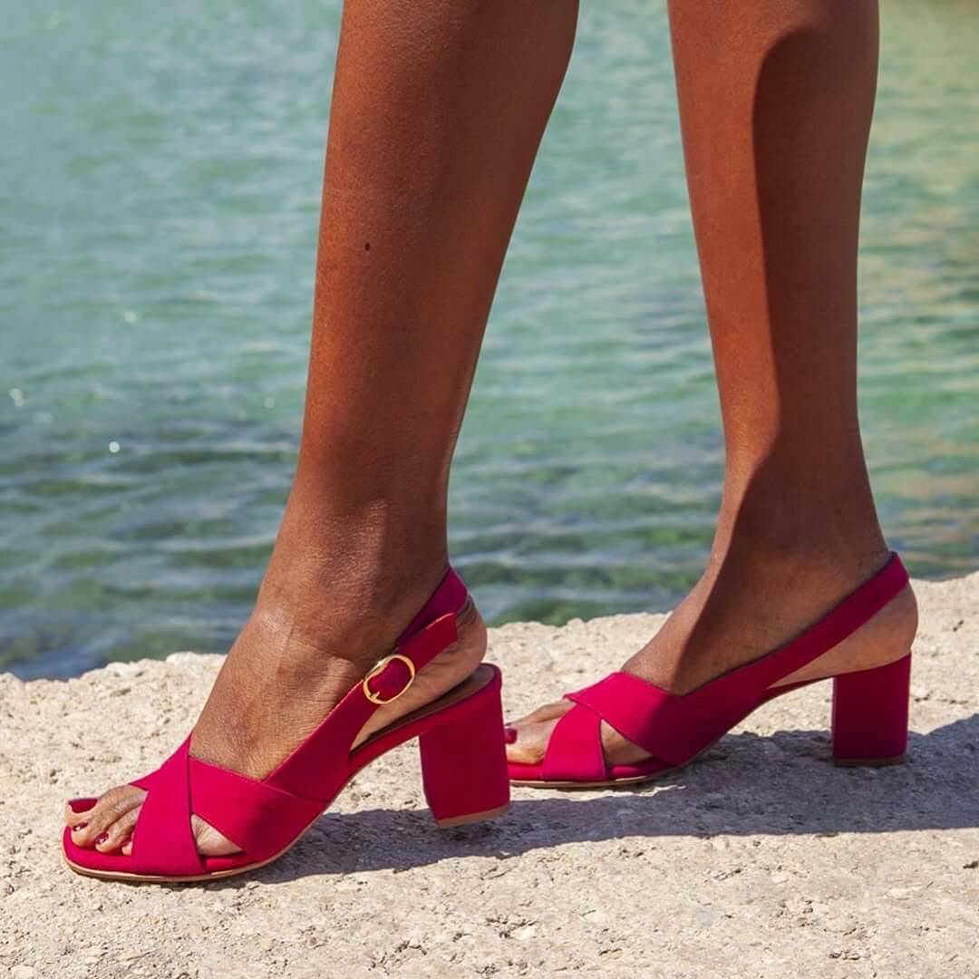 Céleste Sandalen Sommer Blockabsatz
