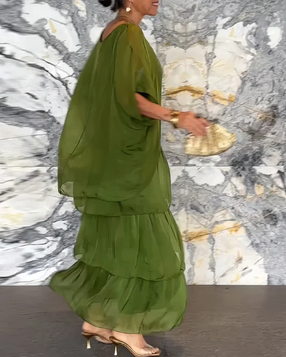 Lara – Elegantes, fließendes Maxikleid