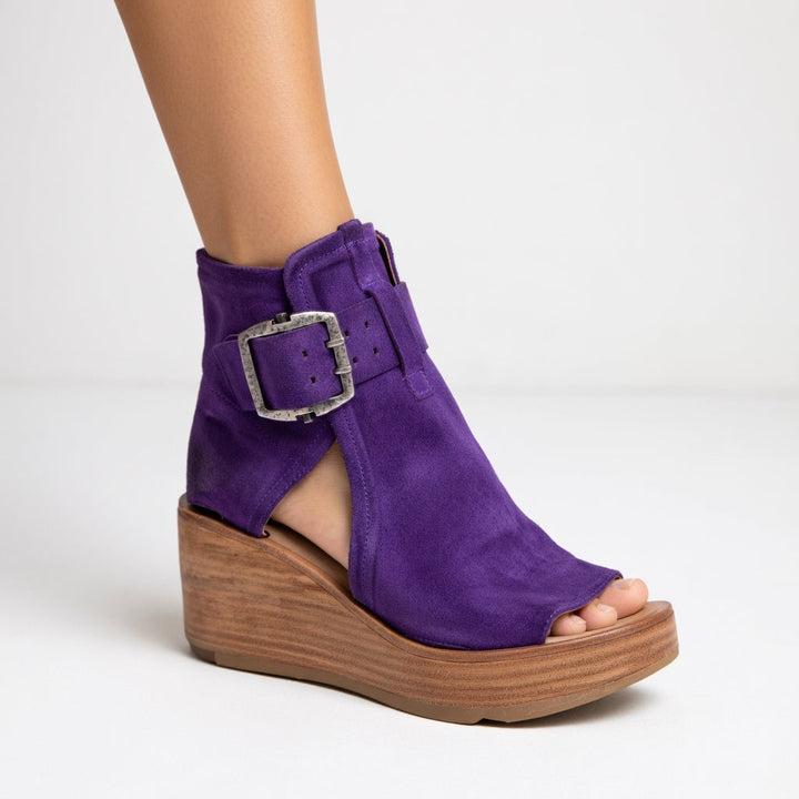 Zoya | Offene Keilabsatz-Stiefelette
