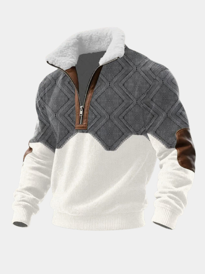 Tobias | ThermoSoft | Fleecepullover mit Stehkragen