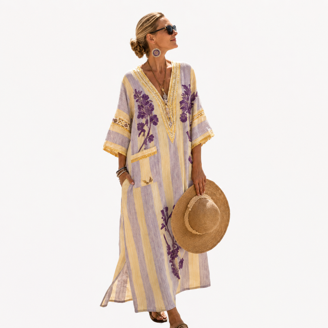 Langer Kaftan - Farbenfroh