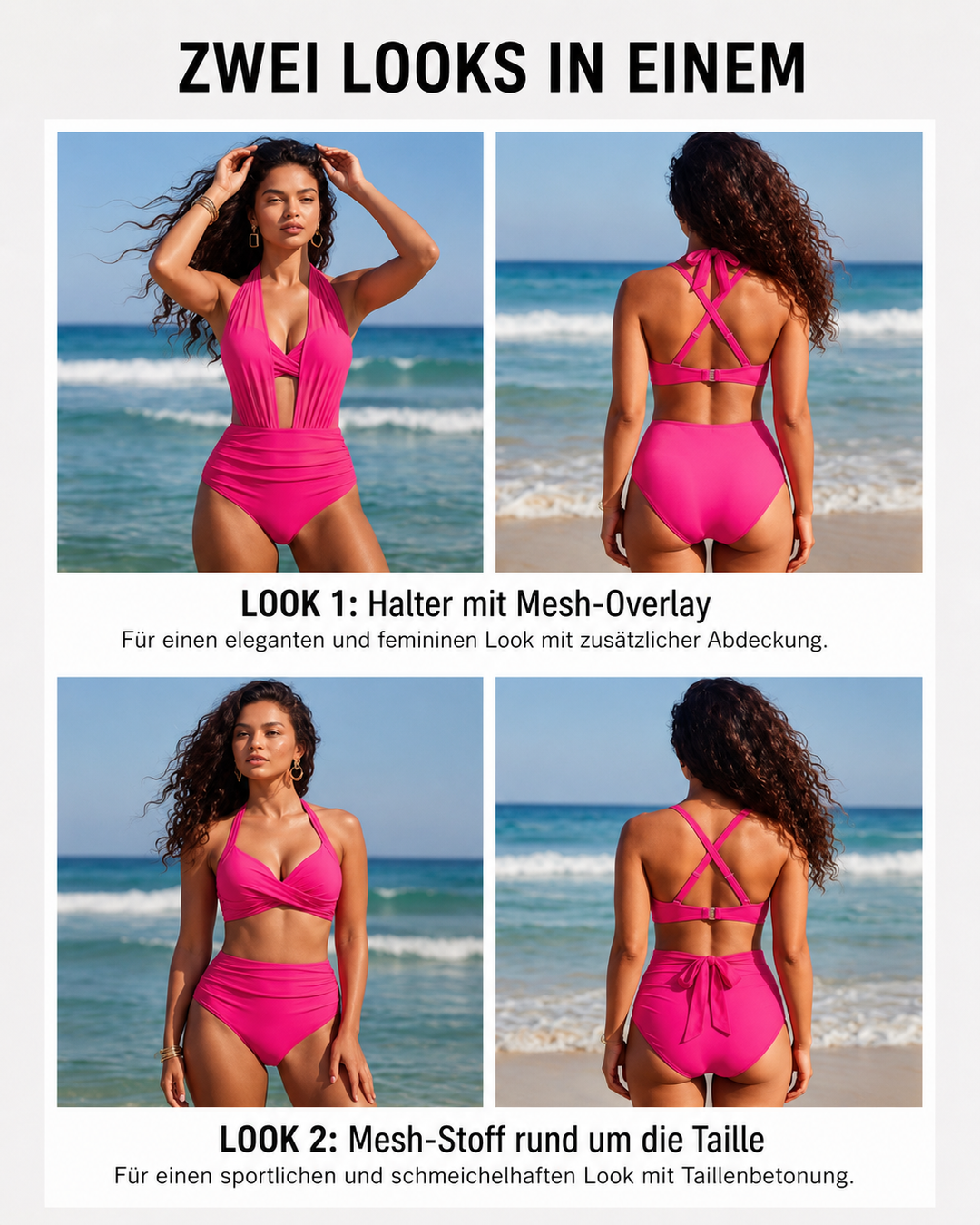 Sabine | 2-in-1 Hoch Taillierter Tummy Control Bikini