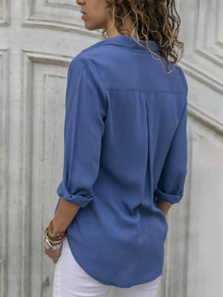 Brigitta | Damen Langarm Hemdbluse