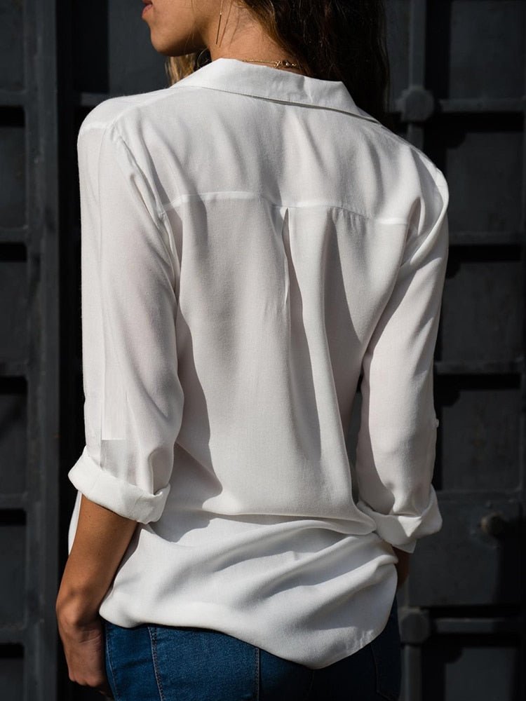 Brigitta | Damen Langarm Hemdbluse