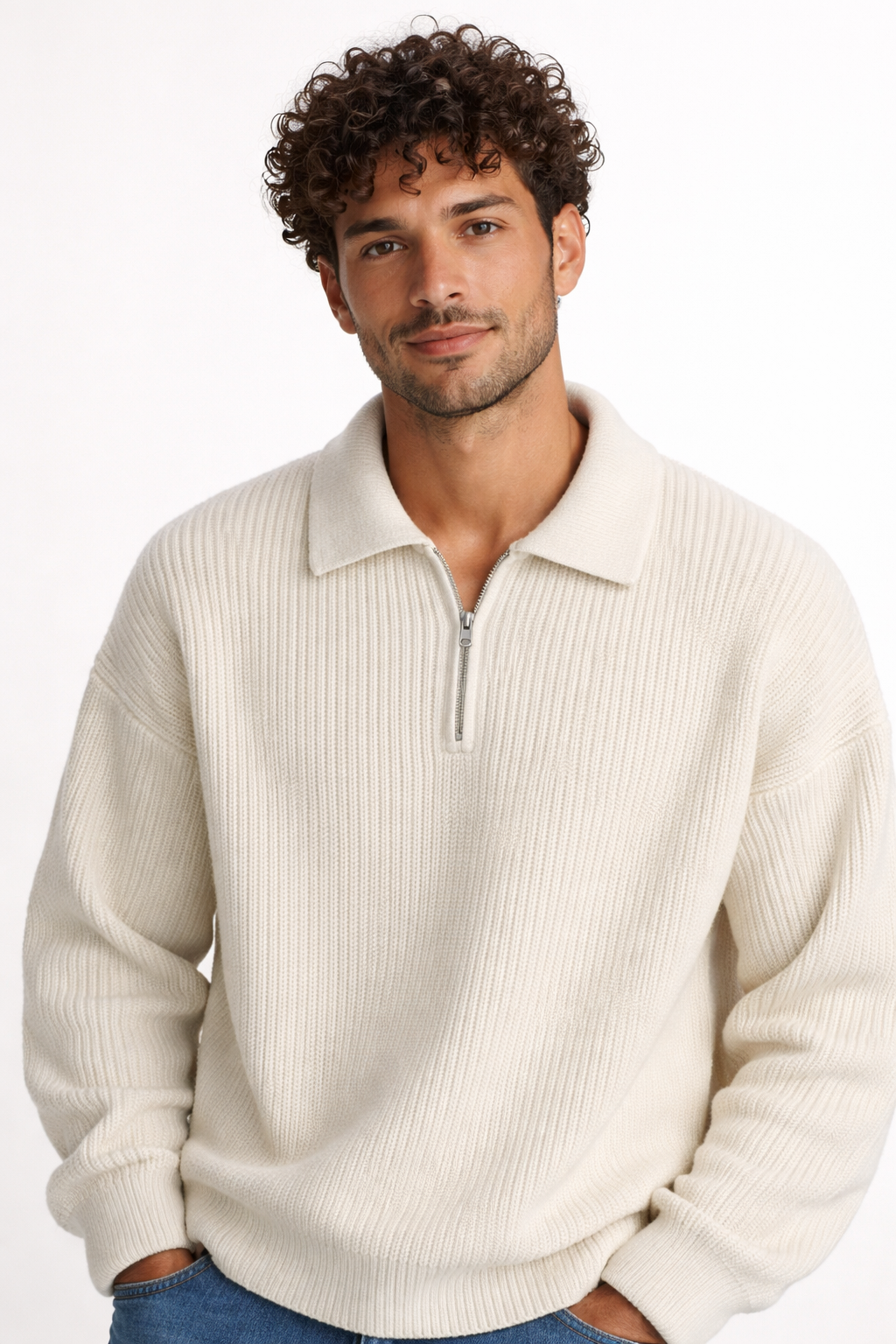 Ruben | Pullover mit Quarter-Zip