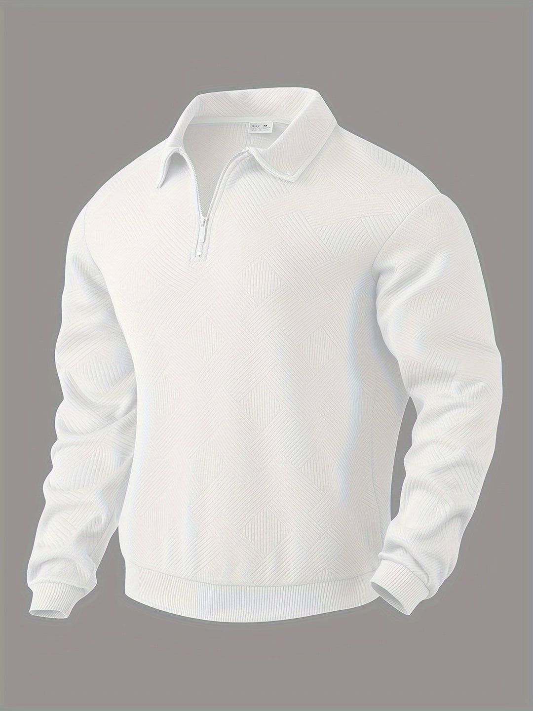 Rafael | Vintage-Zip-Pullover mit geometrischem Design