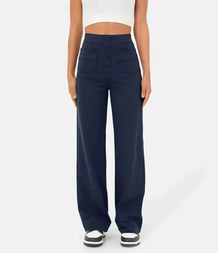 Selina | Elastische Hose mit hoher Taille