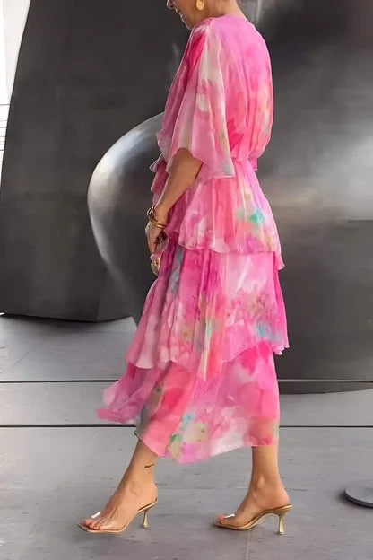 Cassia – Elegantes Chiffonkleid