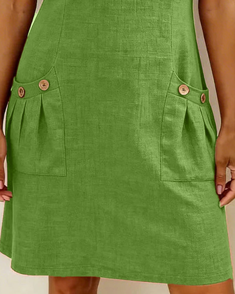 Lisa  Baumwollkleid mit Reißverschluss