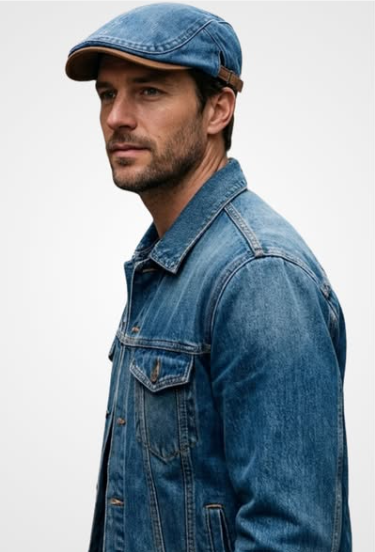 Fedor | Premium-Jeans-Schirmmütze – Zeitloser Stil und Komfort für jeden Tag.