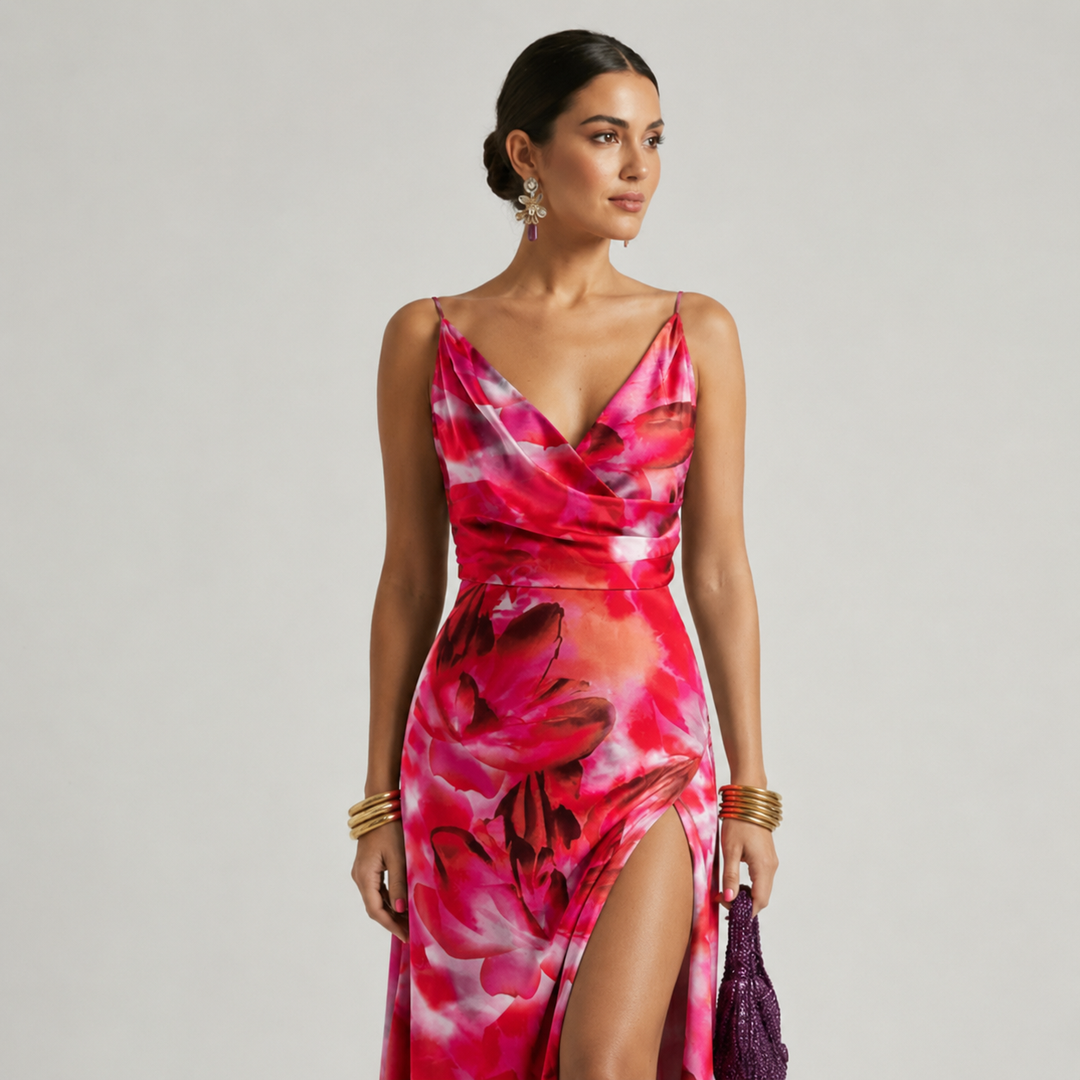 Oriana | Ombré Maxi-Kleid mit elegantem Schlitz