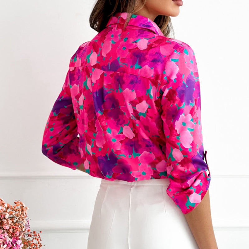 Babette Freizeitbluse mit Blumenmuster