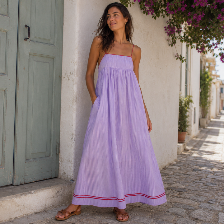 PAMELA | FLIEßENDES SOMMER MAXIKLEID
