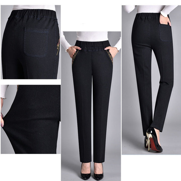 Delphine | Damenjeans mit elastischem Bund und Seitentaschen