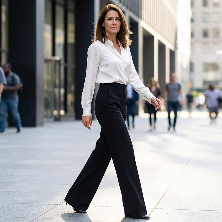Millie | Taillierte Hose mit hohem Bund