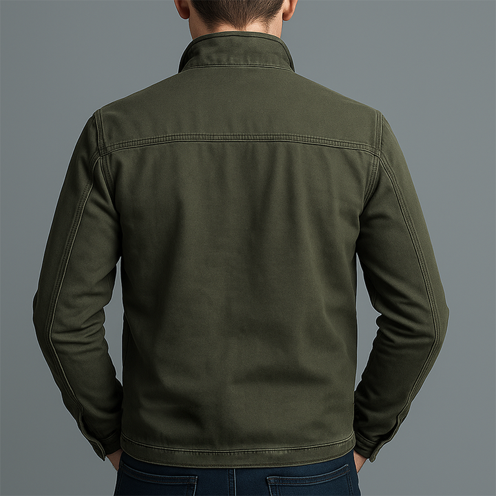 Raufeld | Vintage Baumwoll-Zip-Jacke