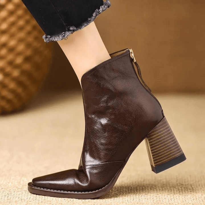 Luxuriöse Stiefeletten mit mittelhohem Absatz